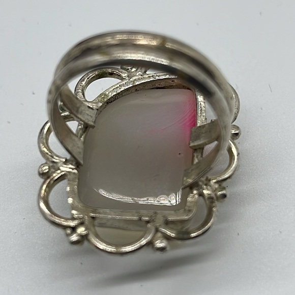 Moonstone Agate 925 Ring - Picture 3 of 4